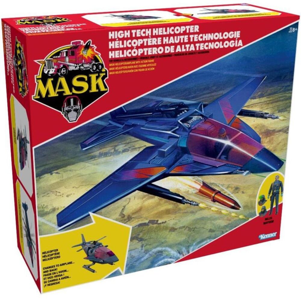 M.A.S.K. -  High Tech Helicopter (HTH) Vehicle with Figure Set  COLLECTIBLES
